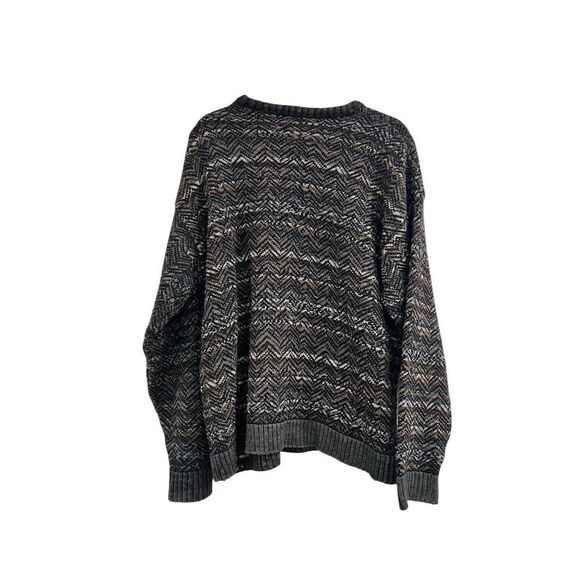 Vintage Cambridge Classics Men's Chevron Pullover Sweater Size L Multicolor - Picture 2 of 4